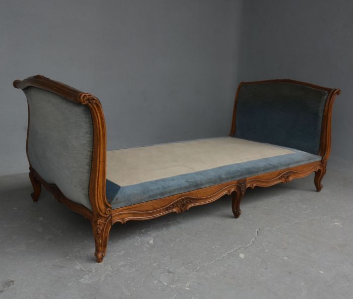 St. Louis XV-style walnut sofa late 19th century