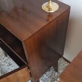 Pair of compass foot bedside tables