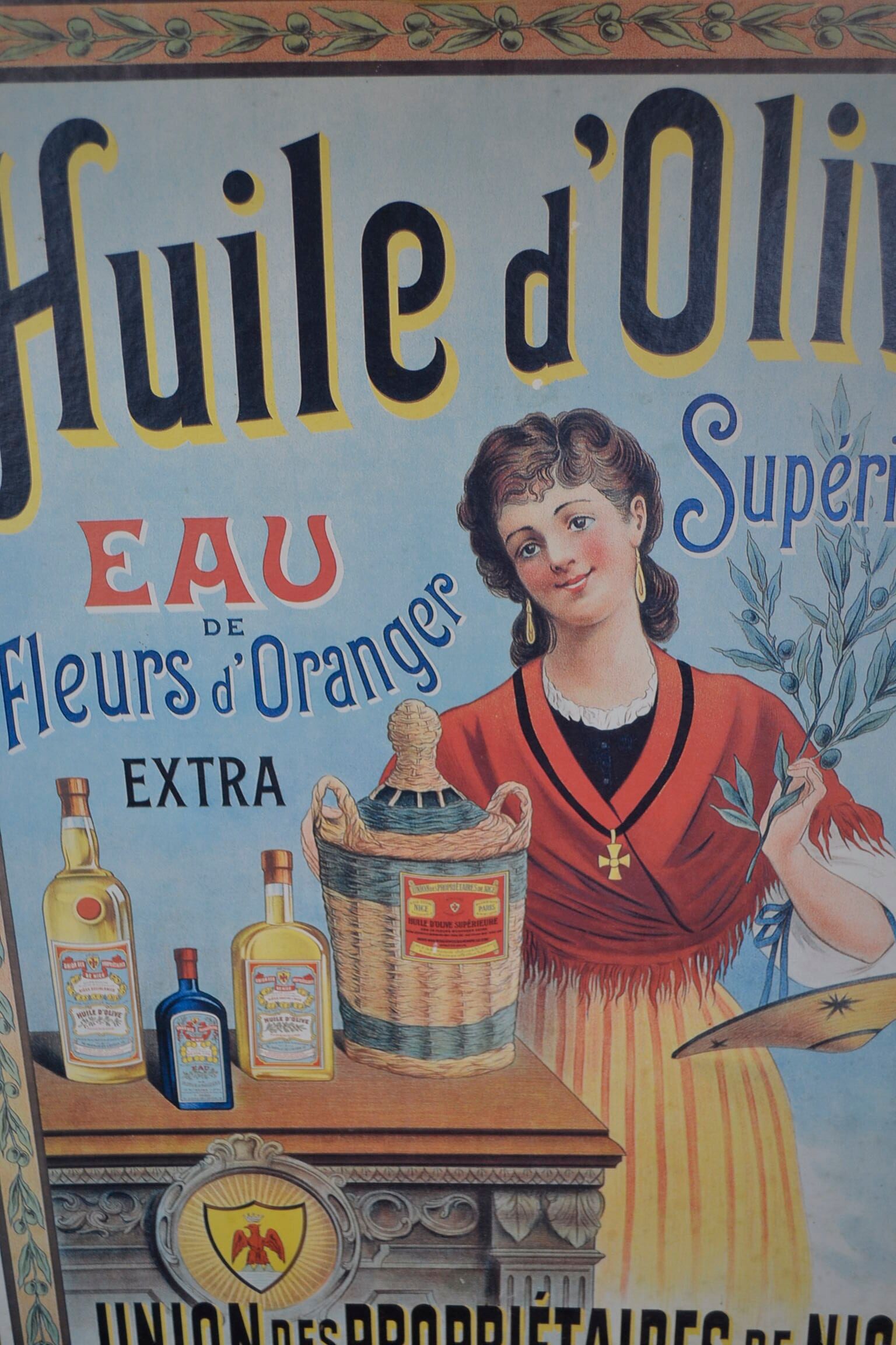 Advertising poster "olive oil"