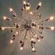 Lustre Sputnik XXL en métal chromé, années 70
