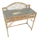Bureau ancien en rotin osier vintage