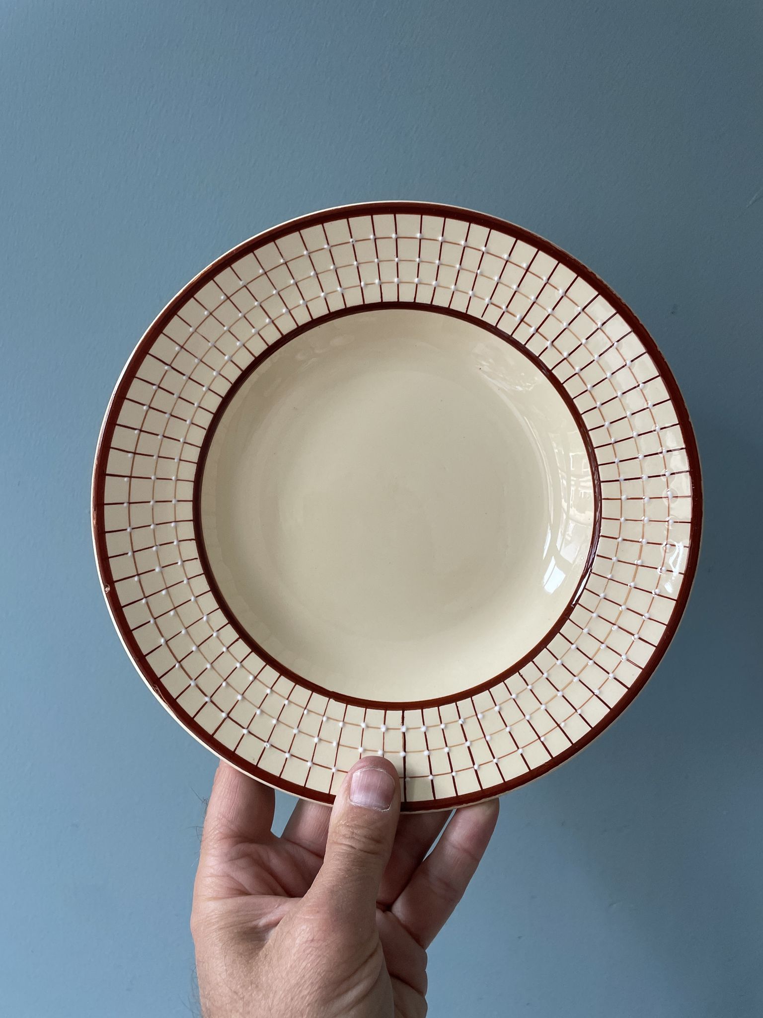 Set of 12 Longchamp France hollow plates, Colmar model