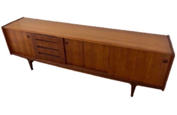 Enfilade scandinave vintage, enfilade en teck des années 60, 70