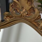 Miroir en bois doré ancien  46/76 cm