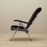 Fauteuil en velours marron, design danois, années 1970, production : Danemark