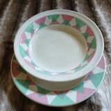 2 old plates from Digoin and Sarreguemines