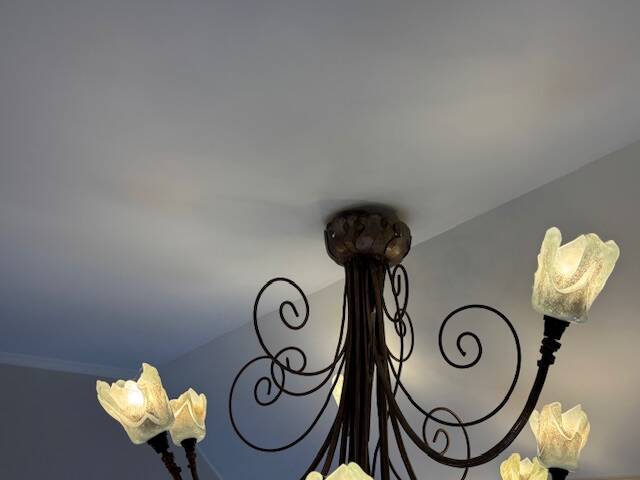 Wrought iron chandelier
