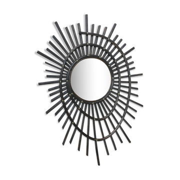 Ancien miroir soleil design ortf 1960 vintage