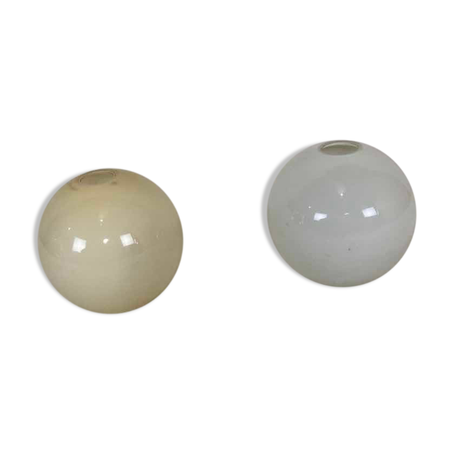 Pair of old ball lampshade