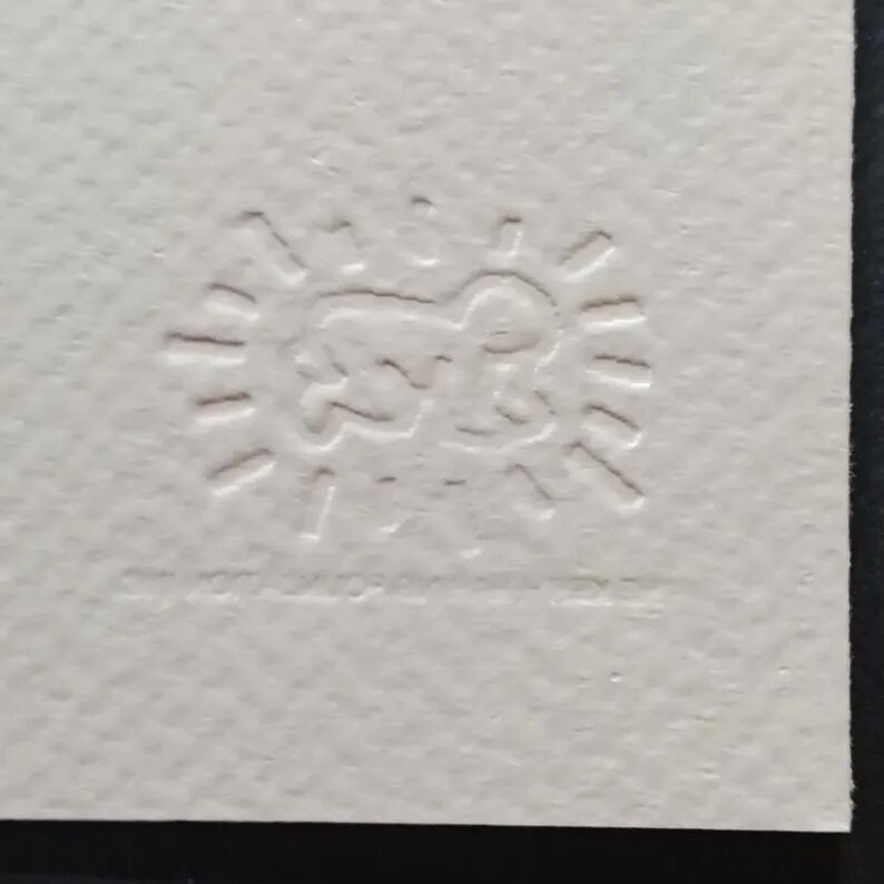 Lithograph by Keith Haring in limited edition, numbered in pencil, 1990s.
