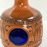 Large vintage ceramic lamp – cobalt blue decor – 1960s/70s