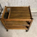 1950s oak trolley, very good condition
