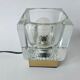 Midcentury Rare Ice Cube Glass Table Lamp, Peill & Putzler, Germany, 1970s