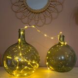Lot de 2 dames-jeanne anciennes 2L