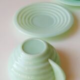 Art-deco opaline cups
