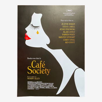 Original cinema poster "Café Society" Woody Allen 40x60cm