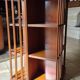 English-style revolving library - Green leather gilded shelf