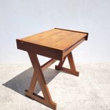 Old school desk renovated in solid oak