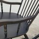Rocking chair vintage noir 1950