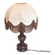 Small wooden foot lamp