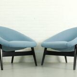 Set of 2 Hartmut Lohmeyer for Artifort lounge chairs Model 118 'Columbus',  The Netherlands 1957