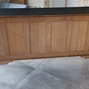 Cabinet from the 50s in solid oak signed FNA N° 0049