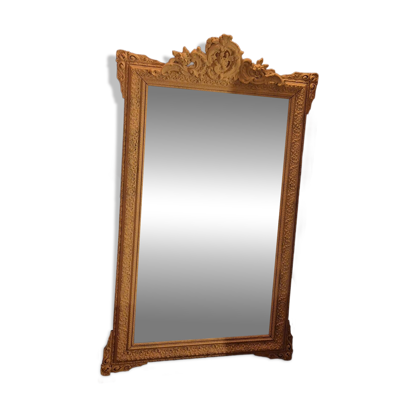 Antique pitted mirror