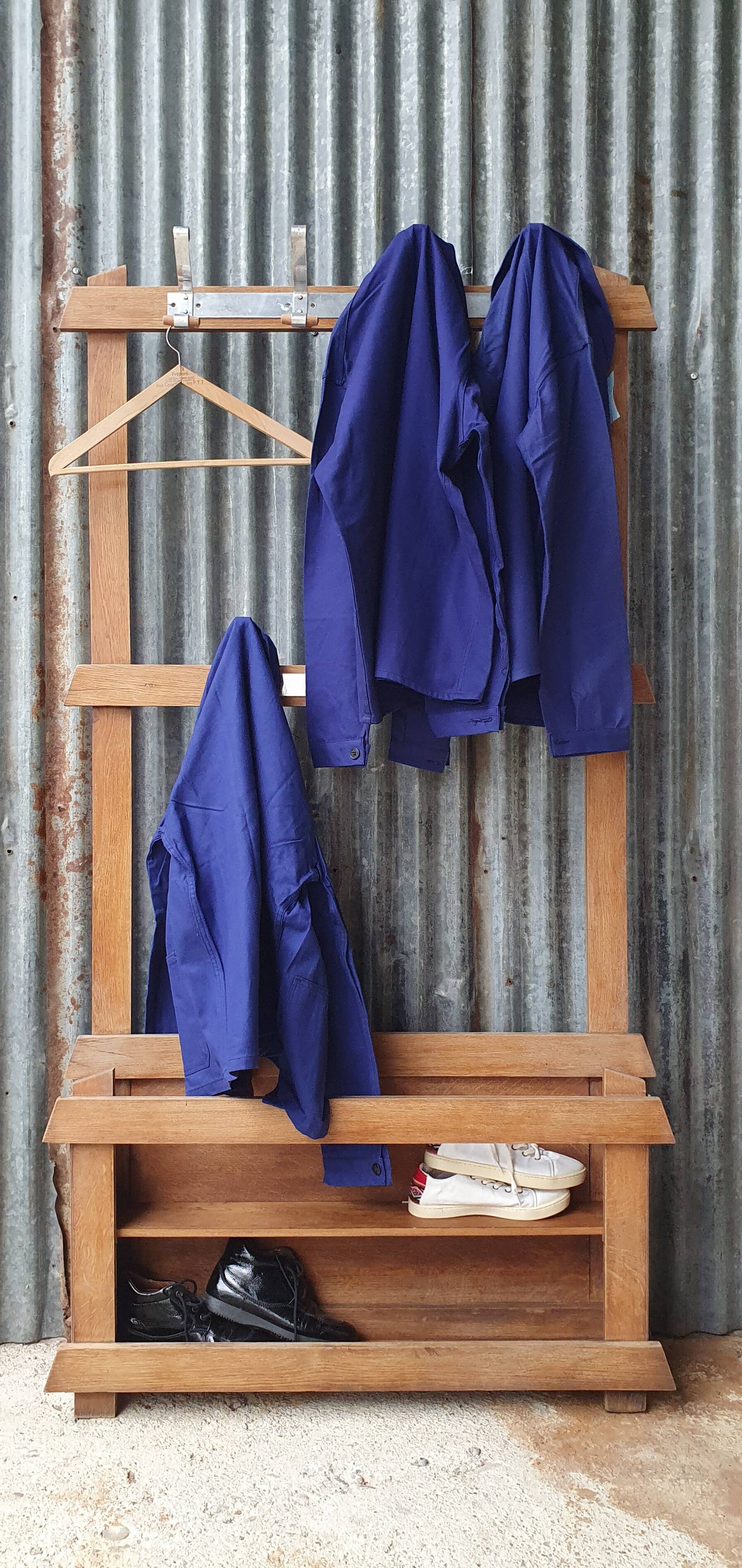 Vintage bistro wall coat rack