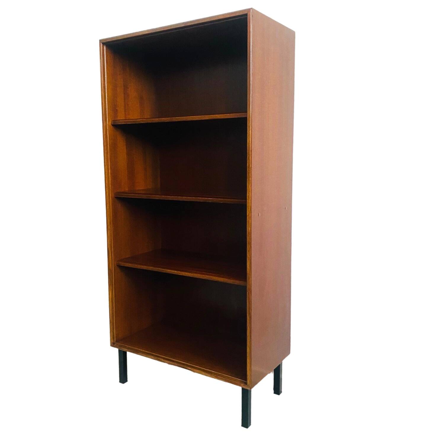 Vintage retro bookcase danish design teak wood