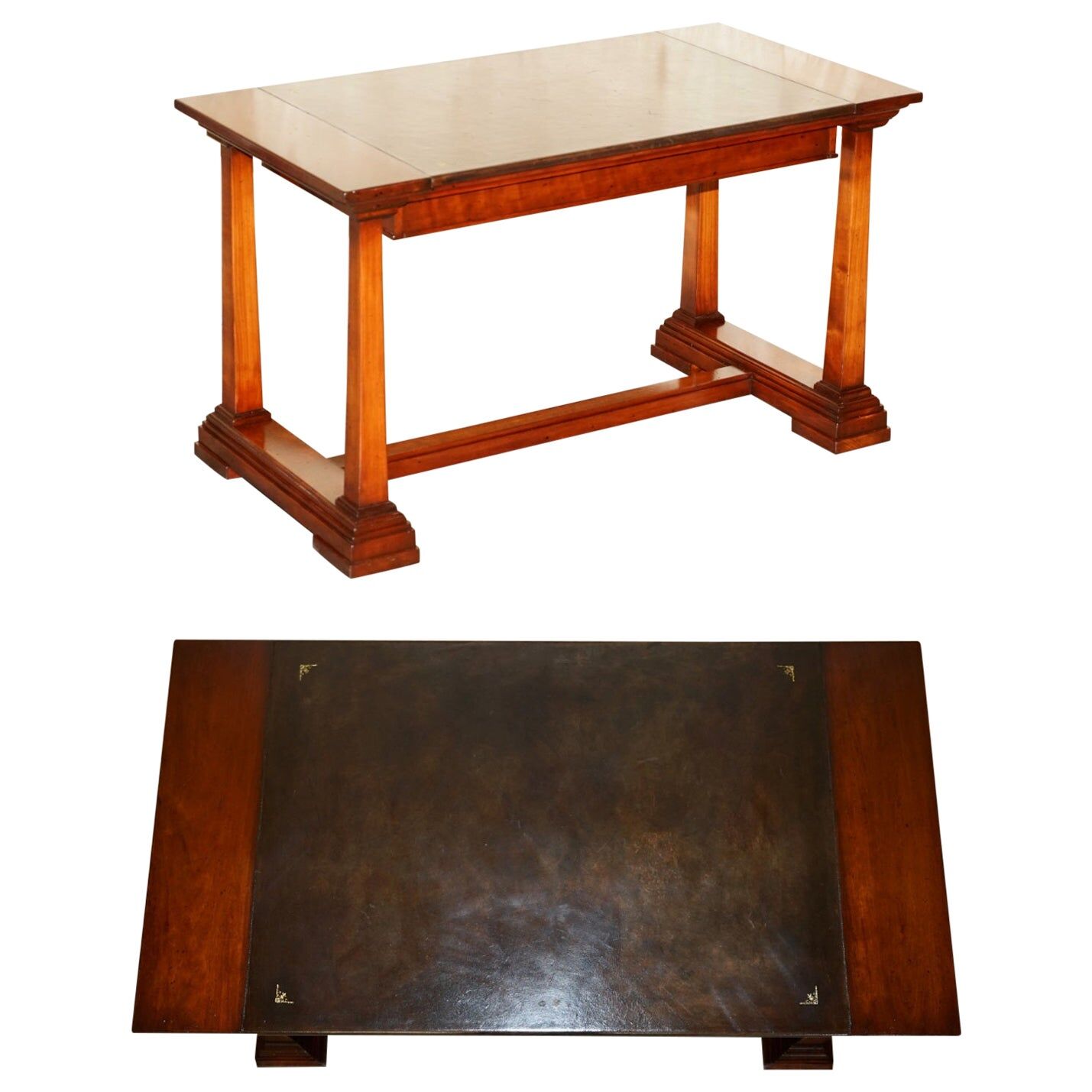 Bureau d'architecte vintage Harrods Kennedy cuir