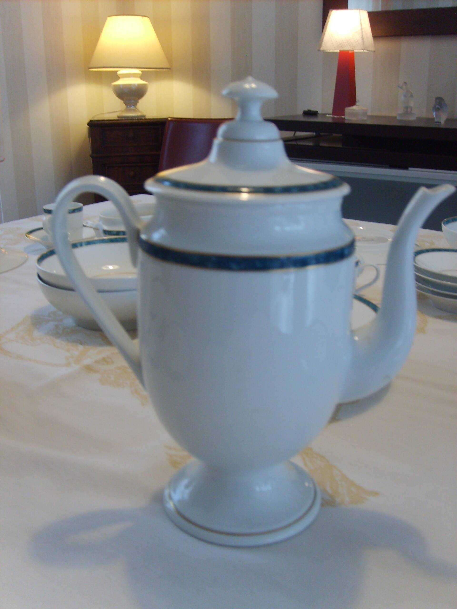 Atlantide café service - Limoges porcelain JL Coquet