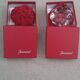 Pair of Baccarat crystal candlesticks, flower/rose model — new condition