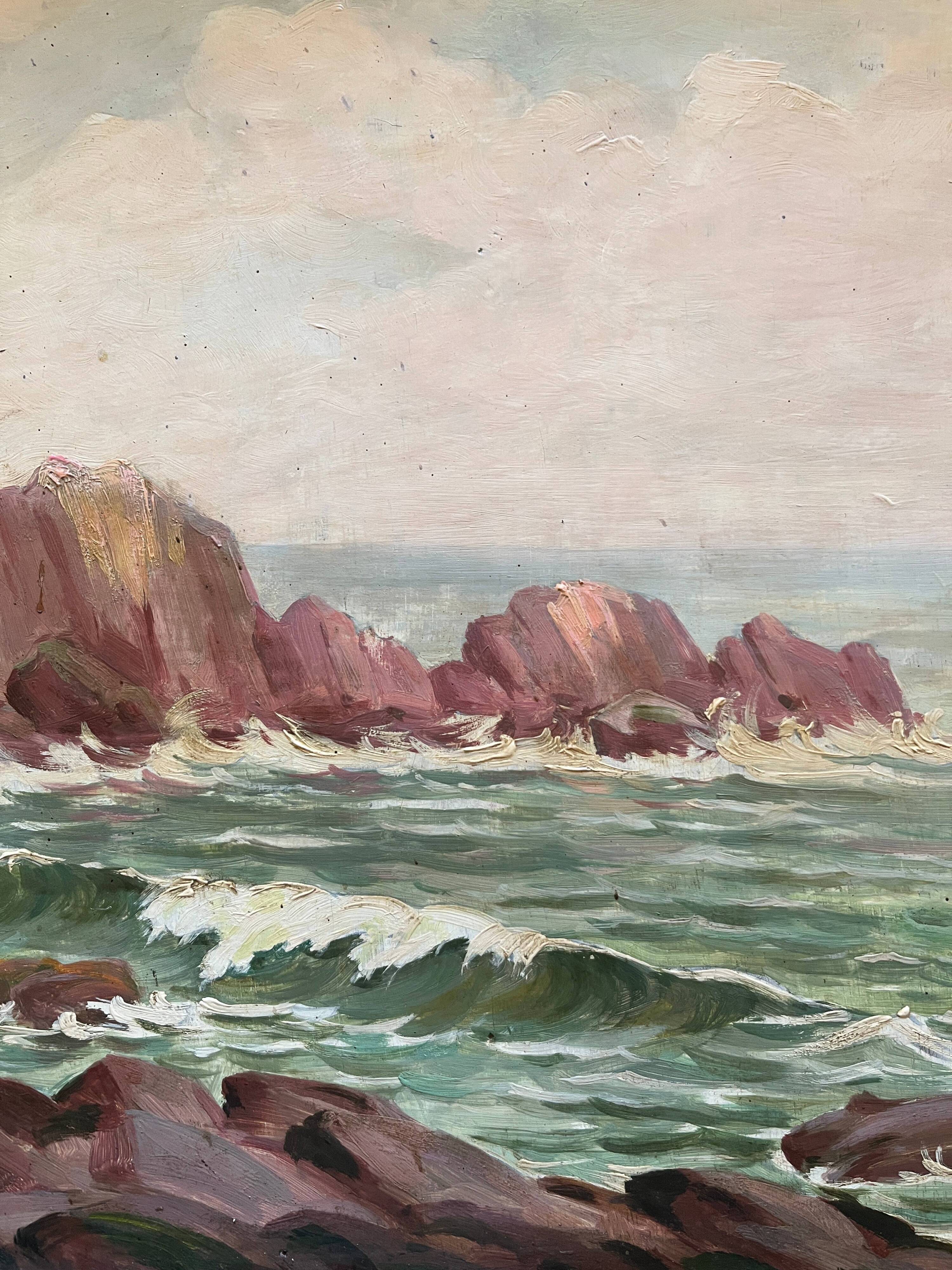 HSP painting "Breton Navy (?)" by Gaetan Montagney