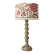 Lampe vintage torsadée – abat-jour indienne fait main