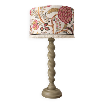 Twisted vintage lamp – handmade Indian lampshade