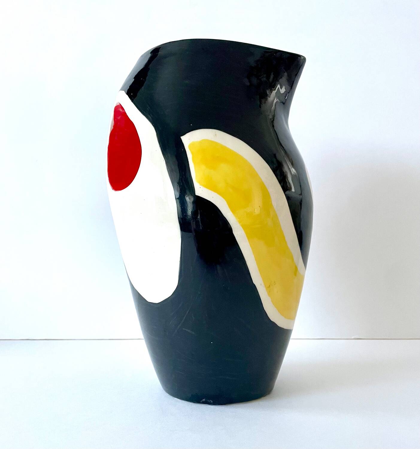 Large pitcher vase in earthenware by Roland Brice and Fernand Léger.
