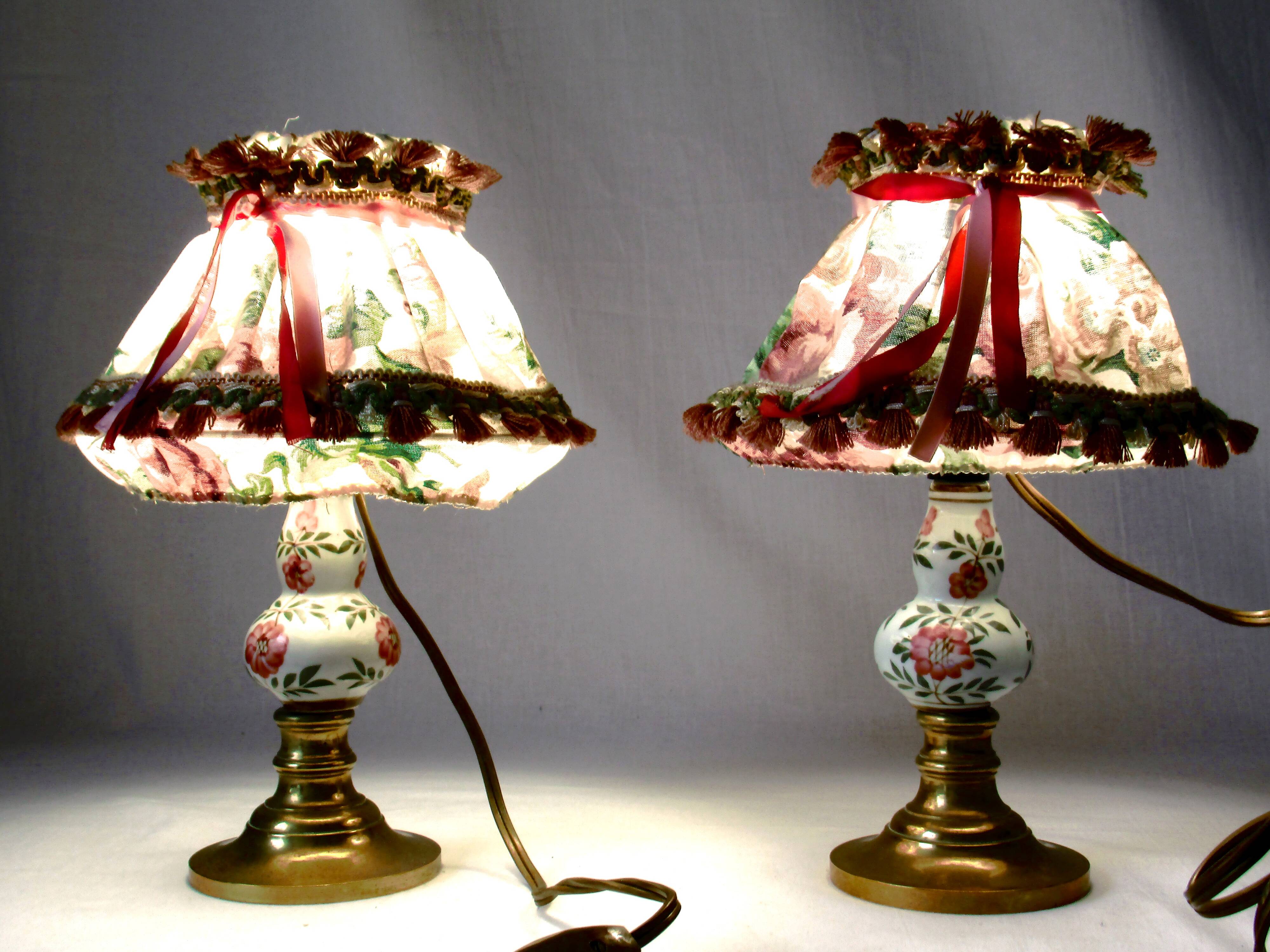 Paire de lampes de chevet