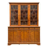 Large English solid wood library from the 19th century, 162cm.