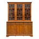 Large English solid wood library from the 19th century, 162cm.