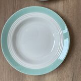 Set of 3 St Amand earthenware soup plates