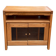 Glass-fronted Scandinavian oak sideboard from the 1980s.