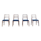 Set Of 4 Vintage Richard Hornby For Heals Fyne Ladye Afromosia Chairs.