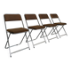 Set of 4 folding chairs