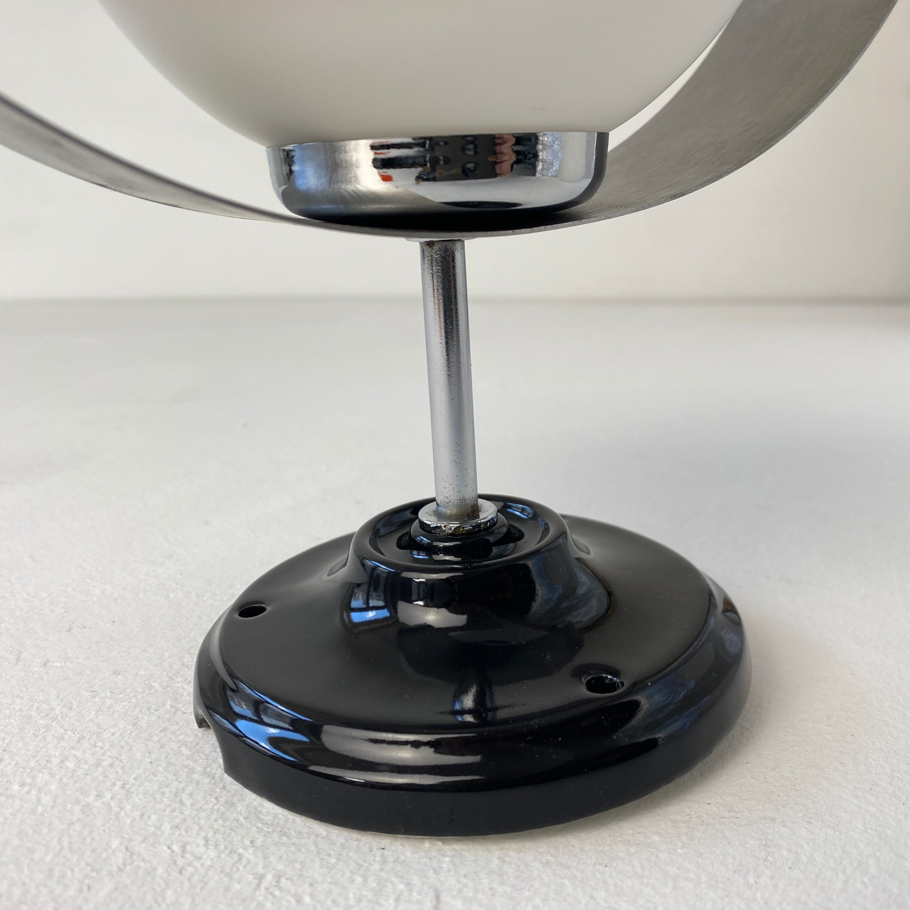 Pair of vintage opaline wall lamps