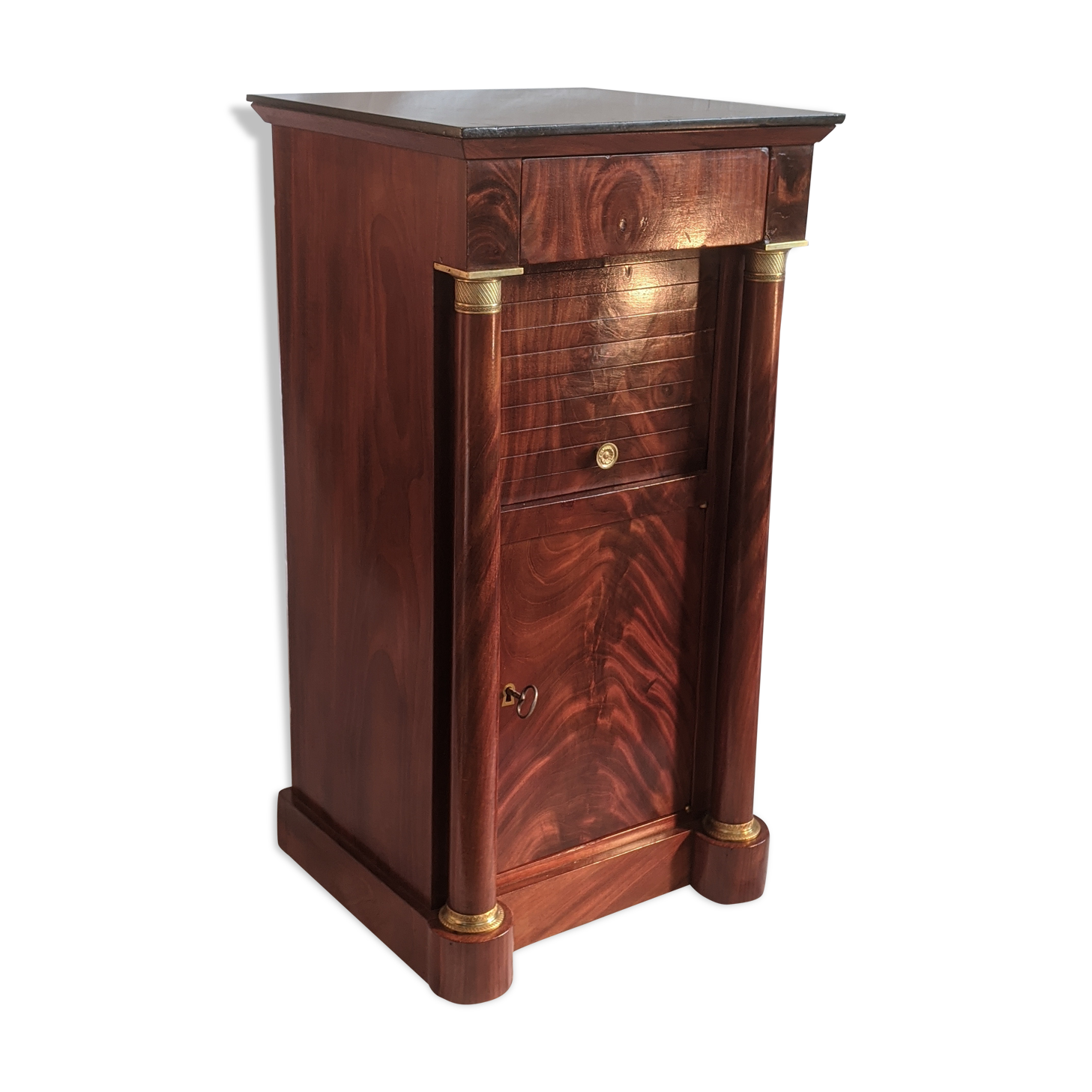 Period bedside empire mahogany .