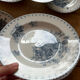 6 assiettes terre de fer 