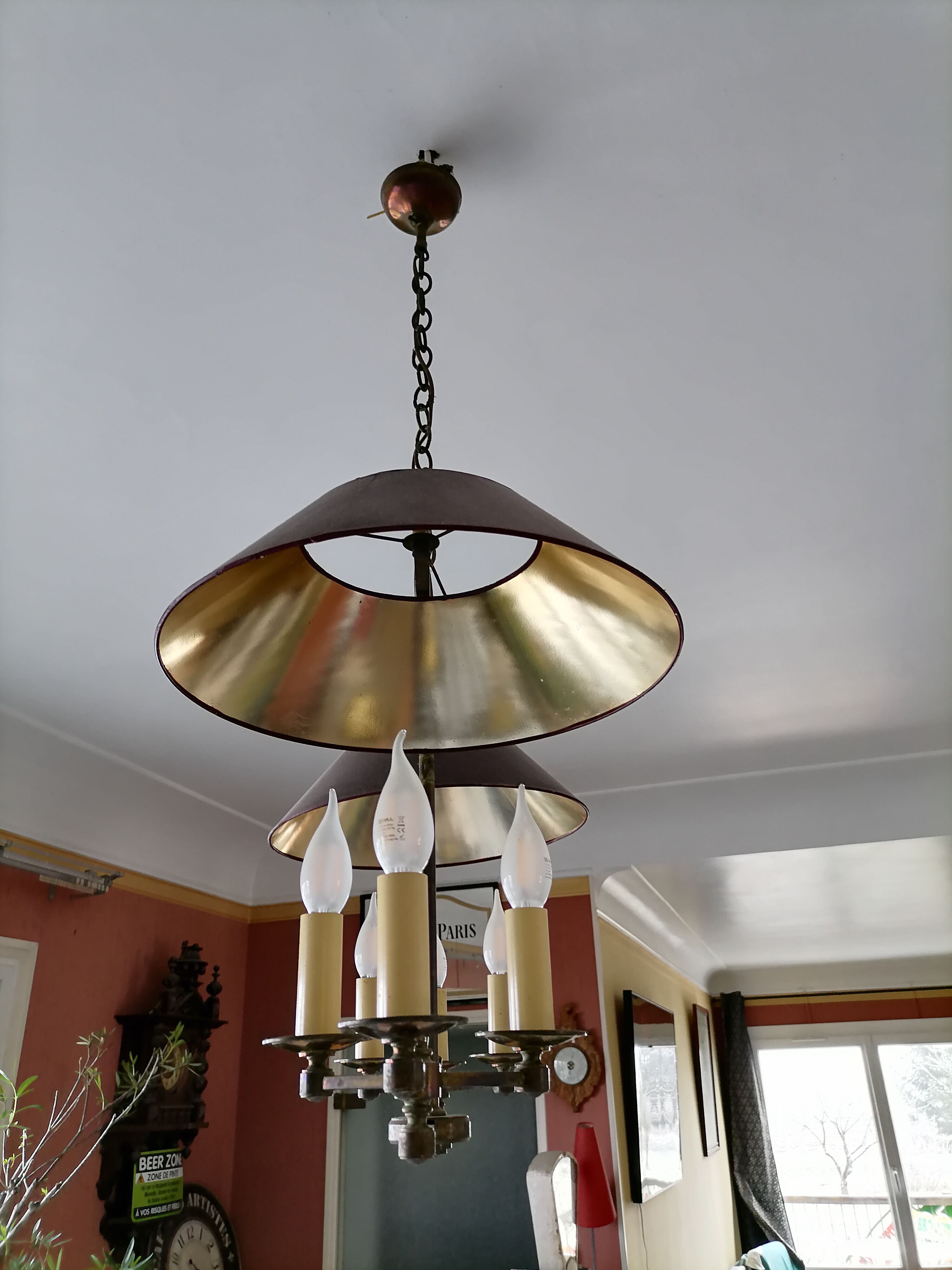 Lustre billard double