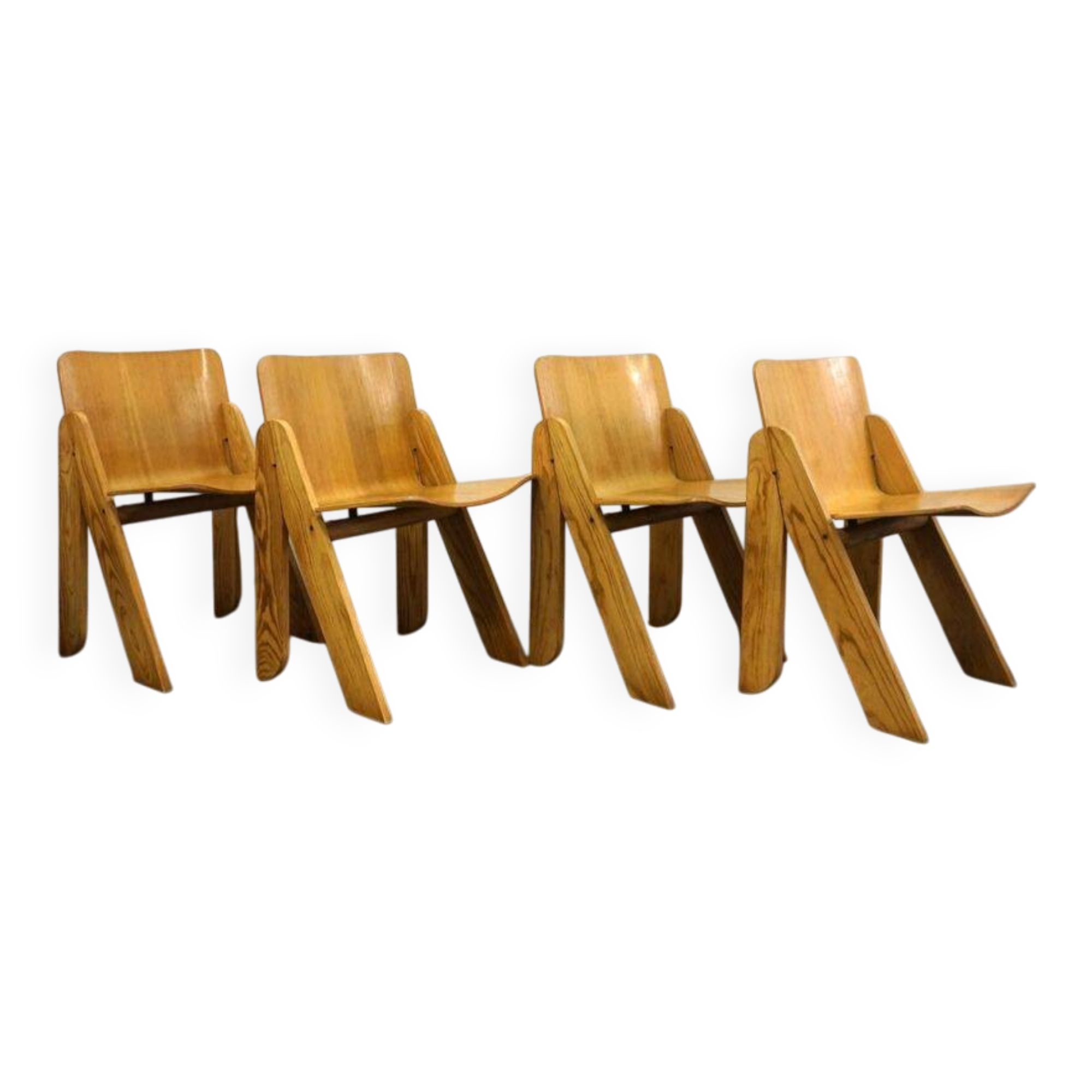 Ensemble de 4 chaises Peota par Gigi Sabadin pour Stilwood