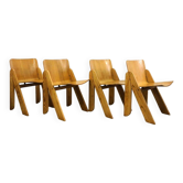 Set of 4 Peota chairs by Gigi Sabadin for Stilwood
