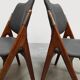 Vintage Scandinavian design dining chairs Olav Houg 1960
